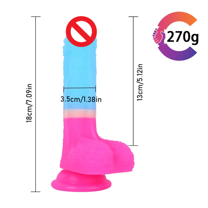 7.09 Inches Strap-on Dildo Leopard Belt For Lesbian Couple